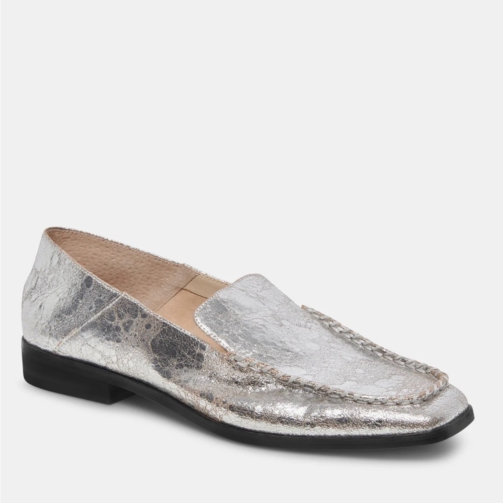 Dolce Vita Beny Silver Distressed Flats